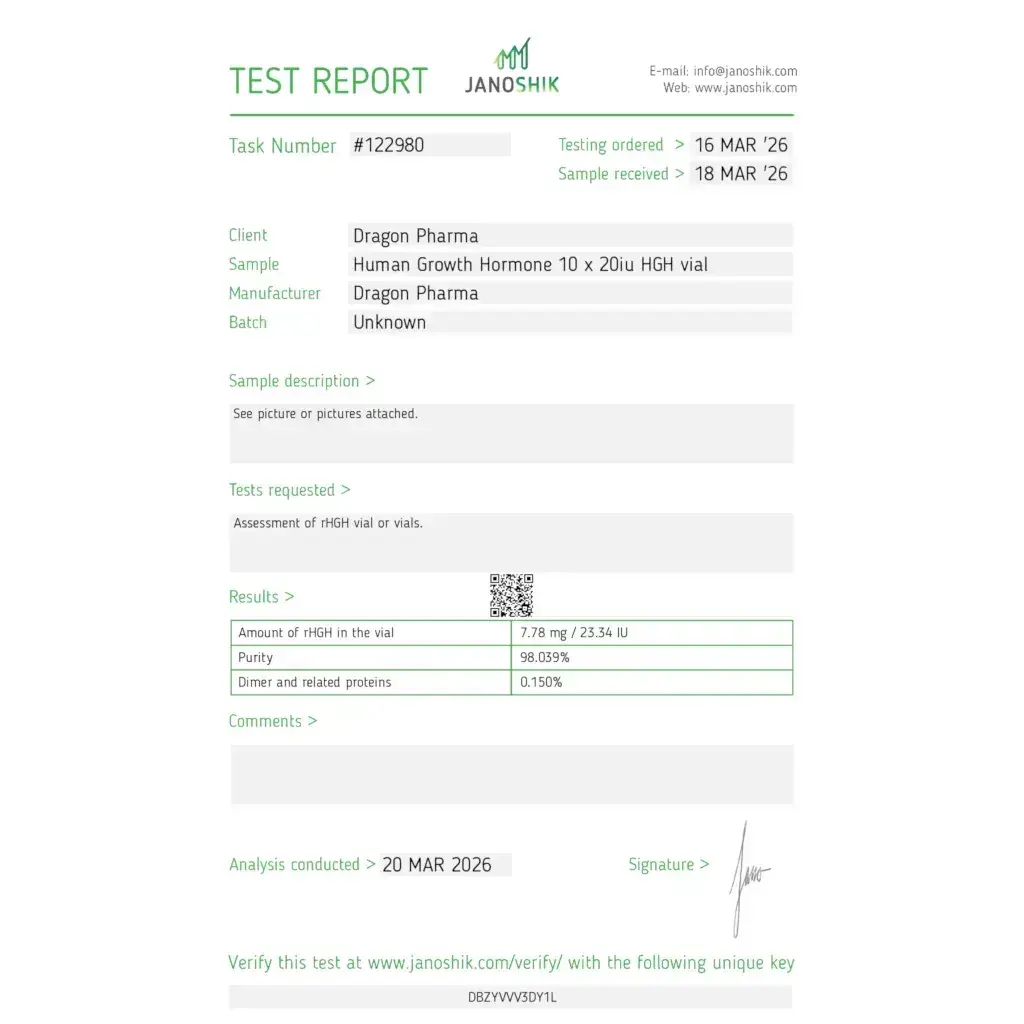 Dragontropin HGH 200 IU